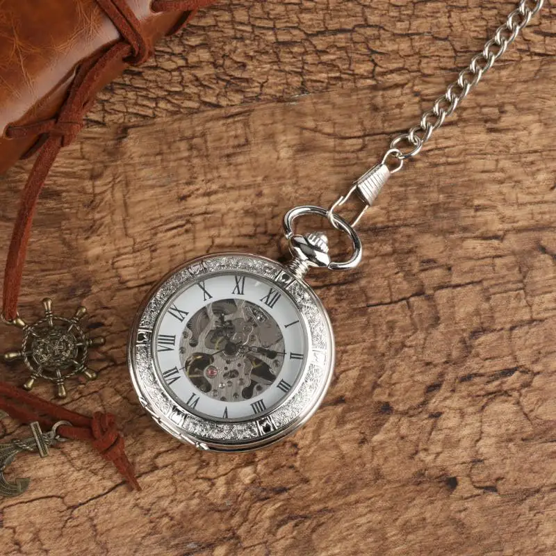 Pocket Watch Mechanical Skeleton Vintage - Vintage Hand Winding Mechanical Pocket Watch