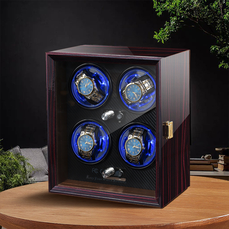 Watch Winder 4 Watches Automatic Silent - Luxury Watch Winder 4 Watches Rotating
