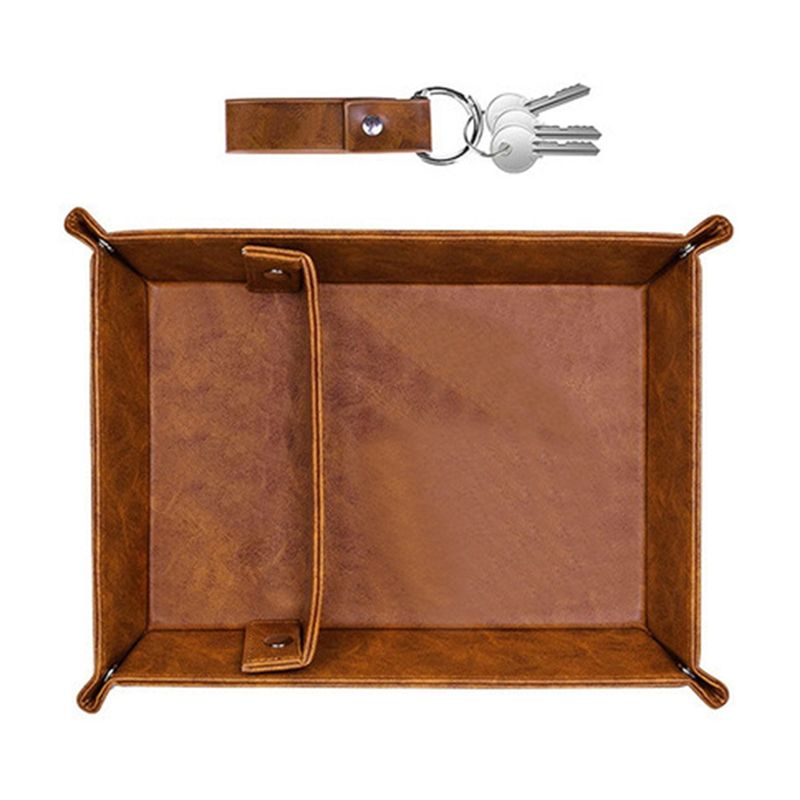 ABSJ-PU Leather Valet Tray For - огляд і ціна Valet Tray Nightstand Organizer Leather