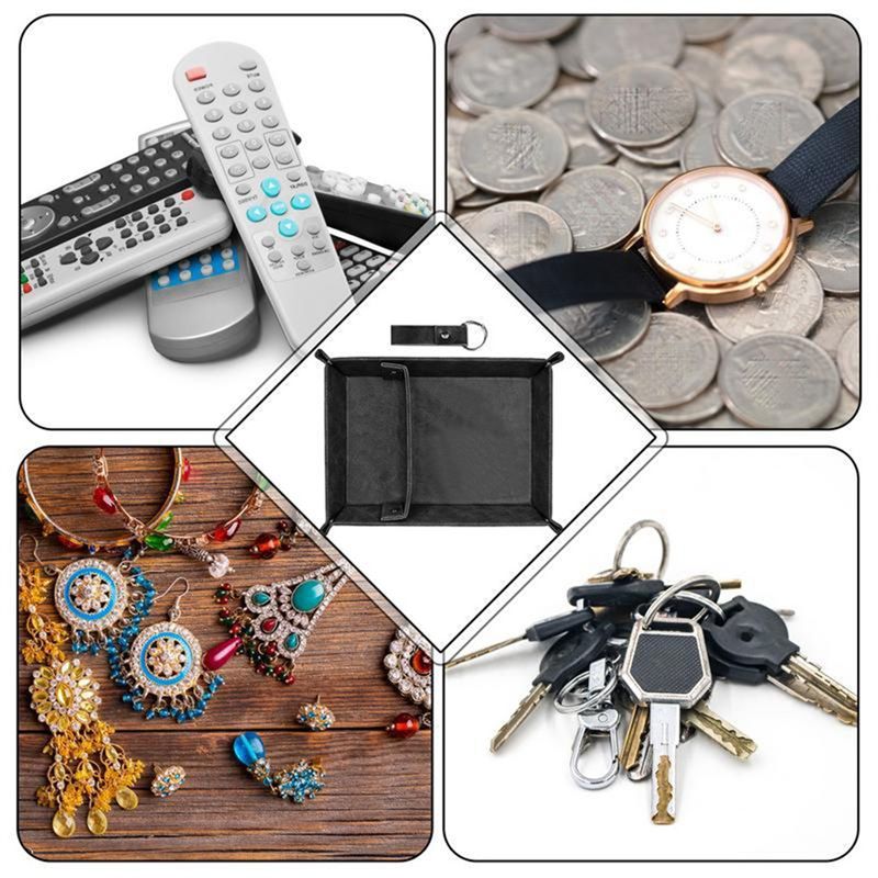ABSJ-PU Leather Valet Tray For - огляд і ціна Valet Tray Nightstand Organizer Leather