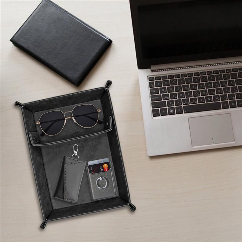 ABSJ-PU Leather Valet Tray For - огляд і ціна Valet Tray Nightstand Organizer Leather