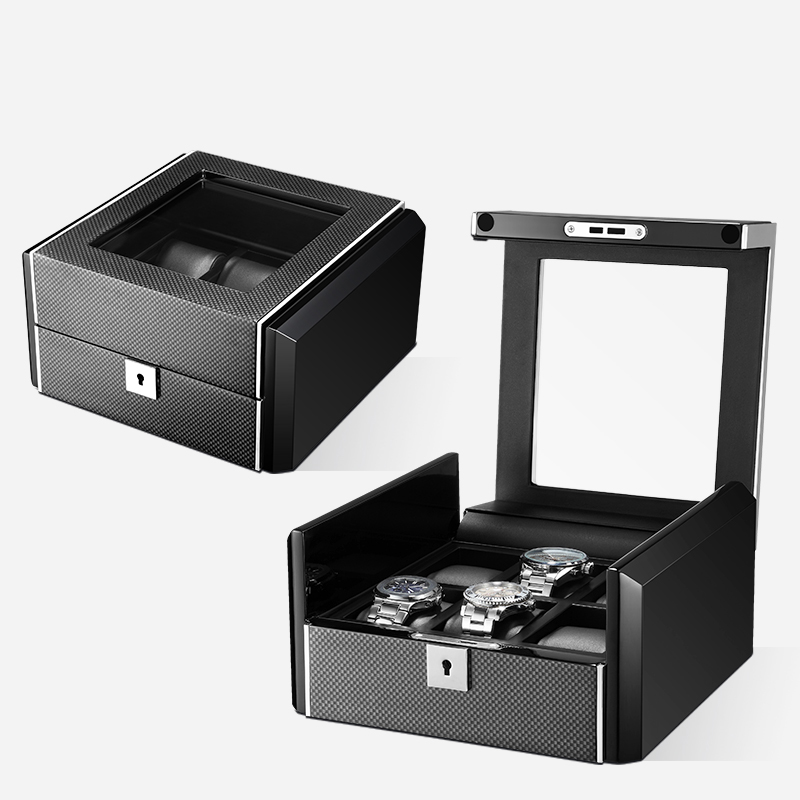 Embers Handmade Black Fashion  - огляд і ціна Watch Display Storage Box Carbon Fiber