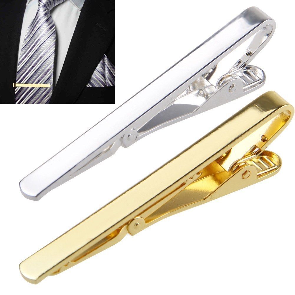 Men Metal Silver Gold Simple N - огляд і ціна Tie Clip Bar Set Stainless Steel