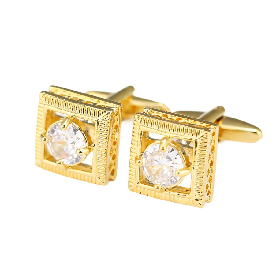 High Quality Gold-Tone Cufflin - огляд і ціна Cufflinks Men Stainless Steel Luxury