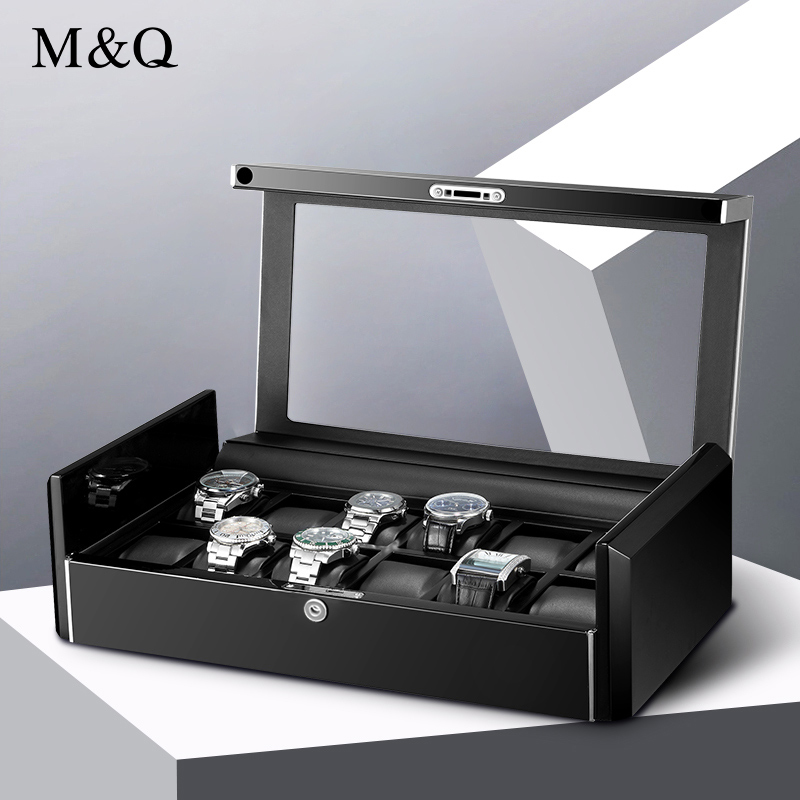 M&Q Men Carbon Fiber Watch Sto - огляд і ціна Watch Display Storage Box Carbon Fiber