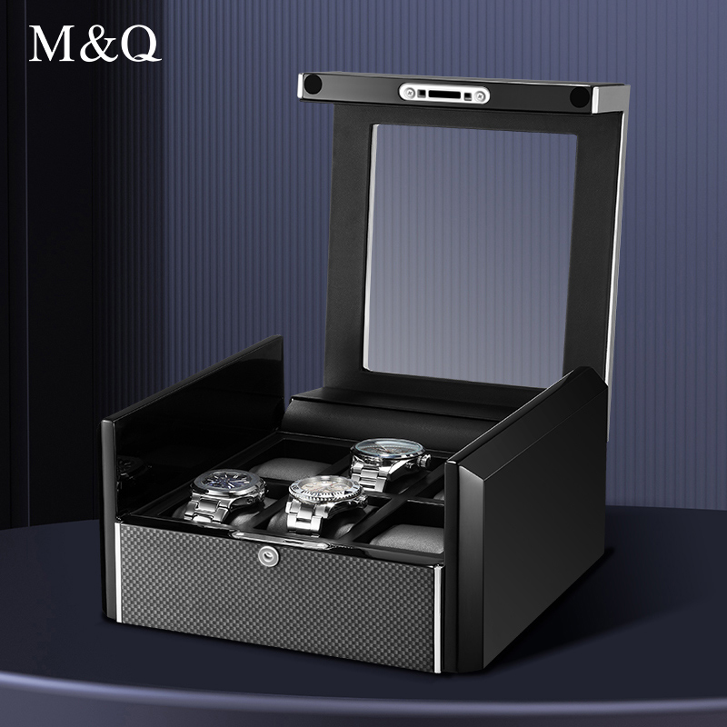 M&Q Men Carbon Fiber Watch Sto - огляд і ціна Watch Display Storage Box Carbon Fiber