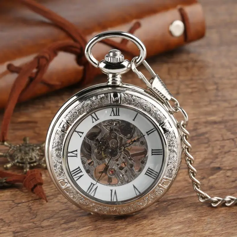 Vintage Hand Winding Mechanica - огляд і ціна Pocket Watch Mechanical Skeleton Vintage