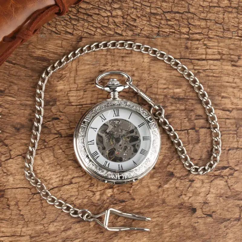 Vintage Hand Winding Mechanica - огляд і ціна Pocket Watch Mechanical Skeleton Vintage