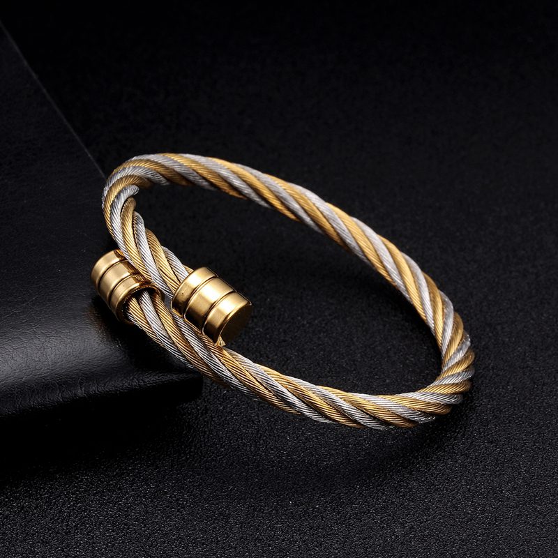 Luxury Stainless Steel Braided - огляд і ціна Cufflinks Men Stainless Steel Luxury