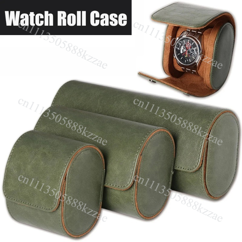 For Men Women Leather Watch Ro - огляд і ціна Watch Travel Roll Case 3 Slots Leather