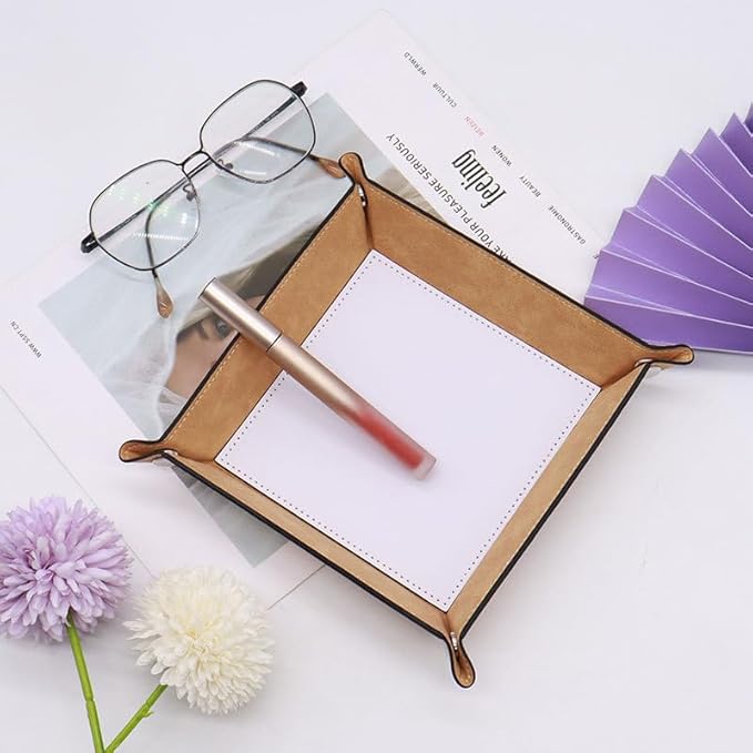 10 Pack Sublimation Blanks Val - огляд і ціна Valet Tray Nightstand Organizer Leather