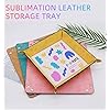 10 Pack Sublimation Blanks Val - огляд і ціна Valet Tray Nightstand Organizer Leather