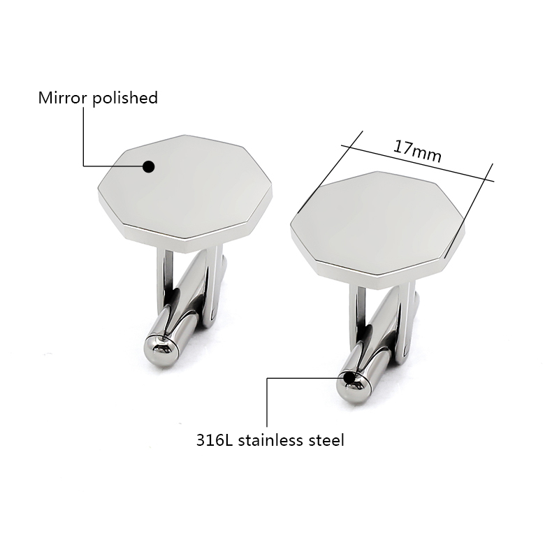 Luxury Unique Pentagonal Cuffl - огляд і ціна Cufflinks Men Stainless Steel Luxury