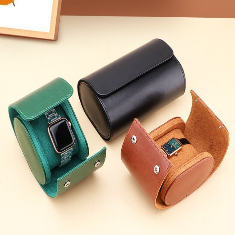 New High-End Luxury Embers Lea - огляд і ціна Watch Travel Roll Case 3 Slots Leather