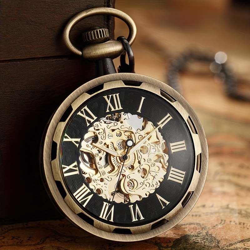 Vintage Watch Necklace Steampu - огляд і ціна Pocket Watch Mechanical Skeleton Vintage