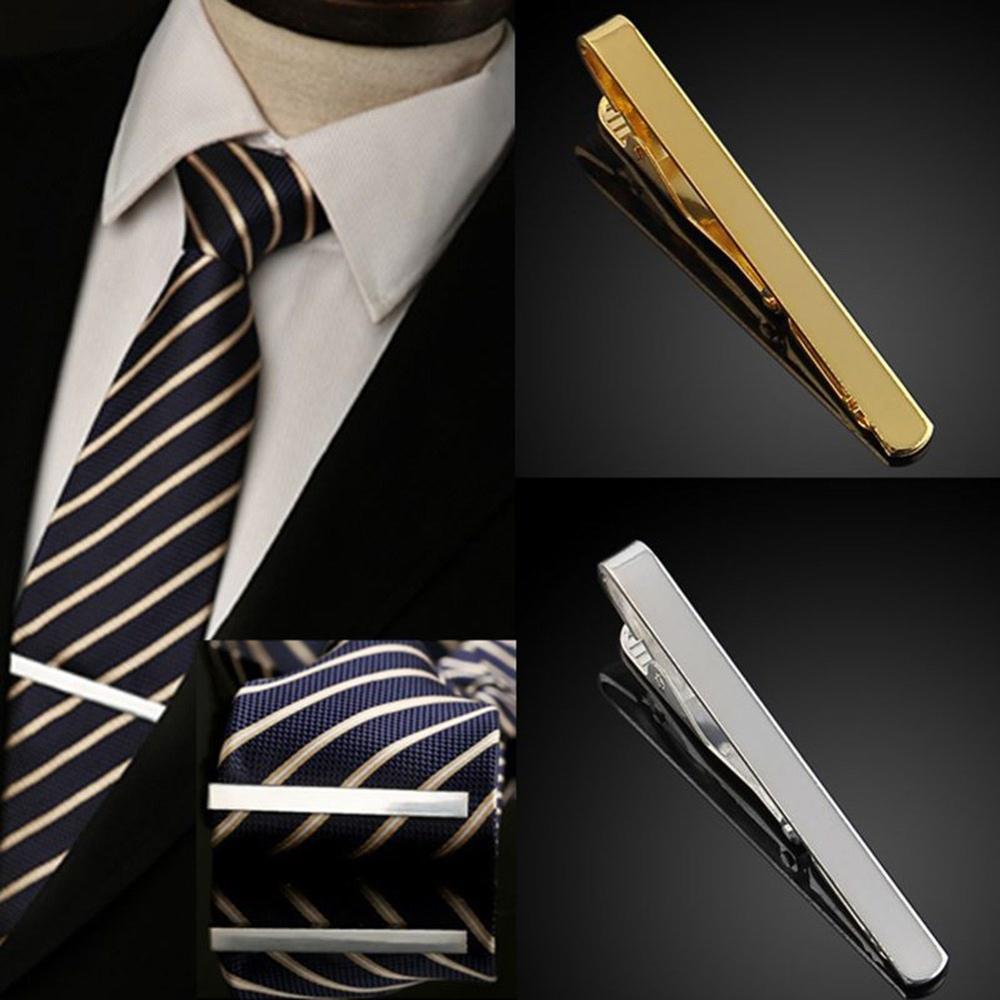 New Men Metal Silver Gold Simp - огляд і ціна Tie Clip Bar Set Stainless Steel