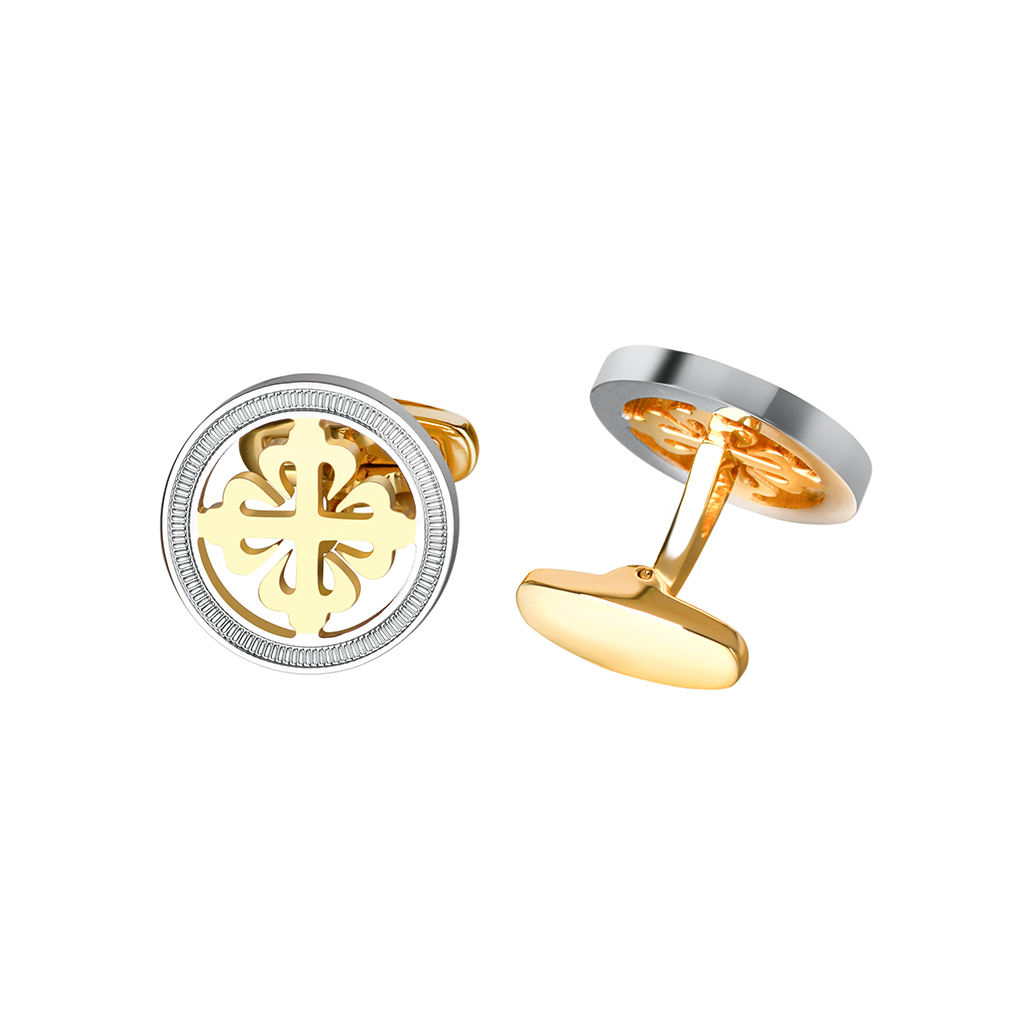 SAVOYSHI Luxury Hollow Iris Fl - огляд і ціна Cufflinks Men Stainless Steel Luxury