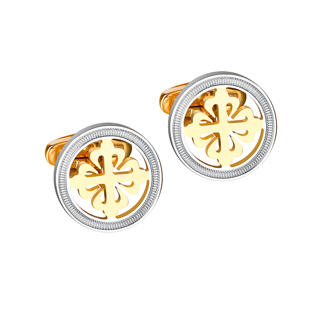 SAVOYSHI Luxury Hollow Iris Fl - огляд і ціна Cufflinks Men Stainless Steel Luxury