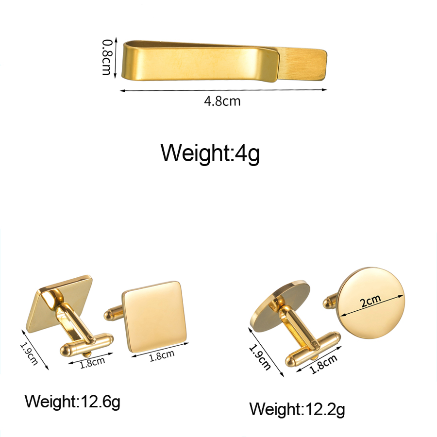 Freeteeme New Fashion Cufflink - огляд і ціна Tie Clip Bar Set Stainless Steel