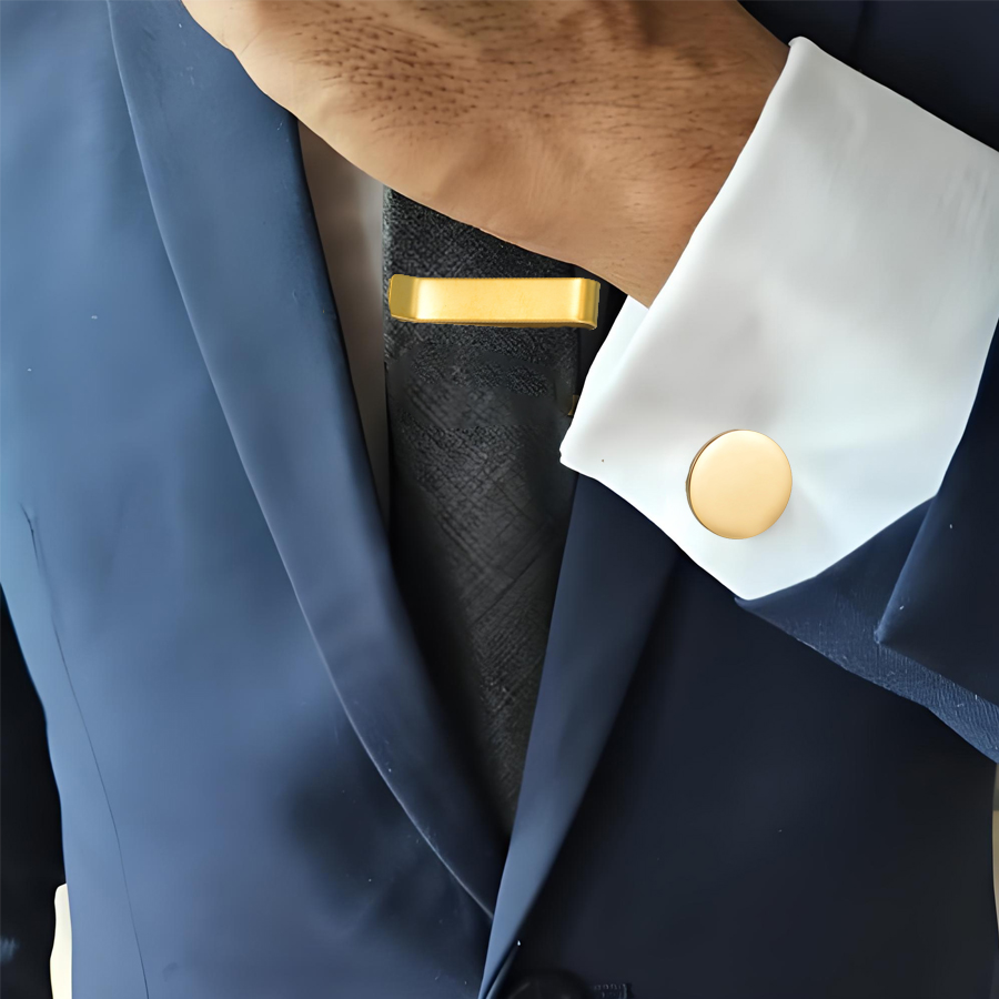 Freeteeme New Fashion Cufflink - огляд і ціна Tie Clip Bar Set Stainless Steel