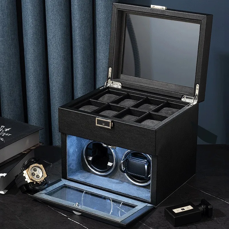 for New Watch Winder Box Mecha - огляд і ціна Watch Display Storage Box Carbon Fiber