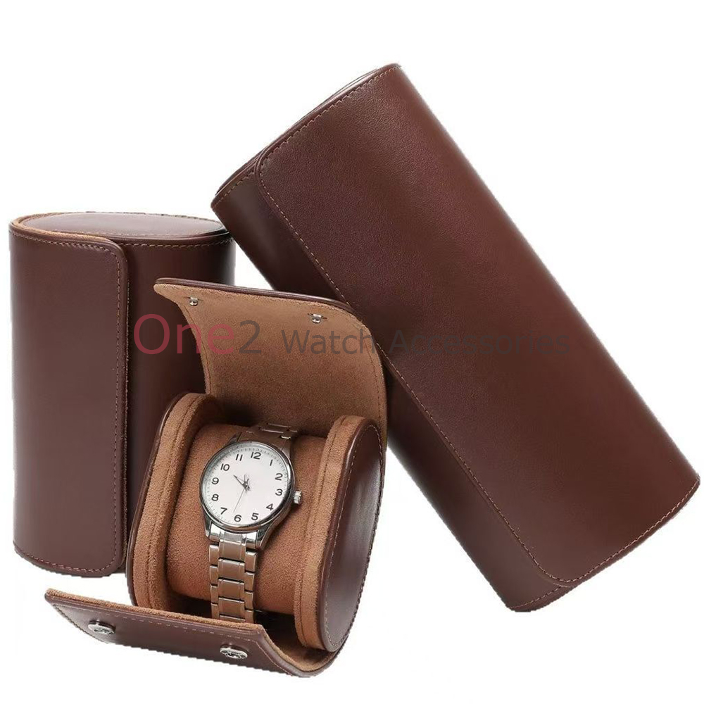 Luxury PU Leather Watch Case W - огляд і ціна Watch Travel Roll Case 3 Slots Leather