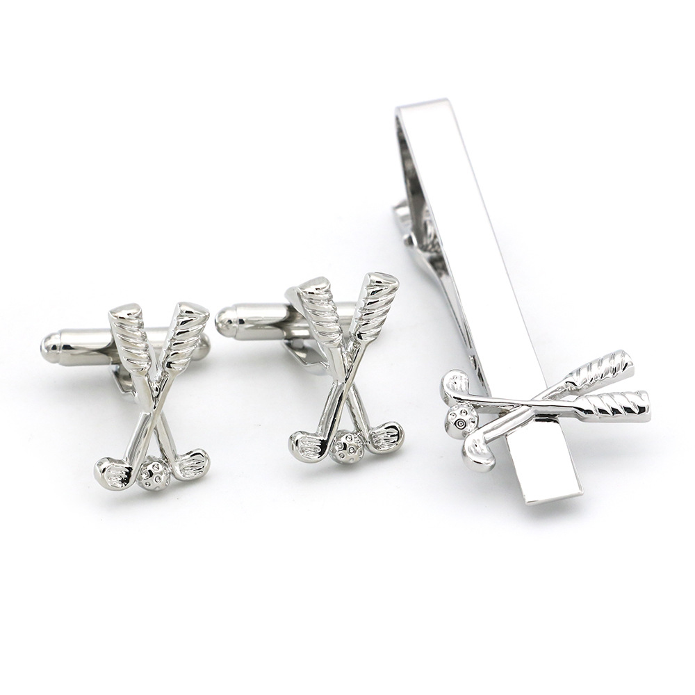 High Quality Cuff Tie Clip Set - огляд і ціна Tie Clip Bar Set Stainless Steel