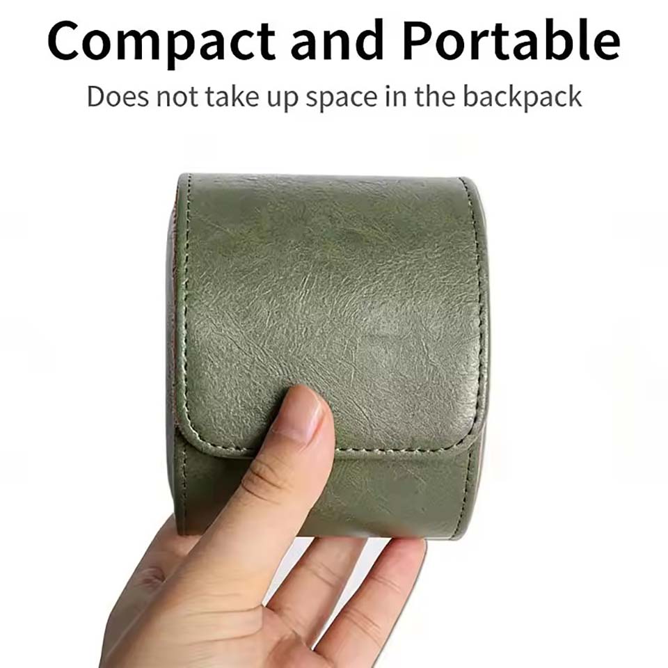 Watch Roll Travel Case 1/2/3-S - огляд і ціна Watch Travel Roll Case 3 Slots Leather