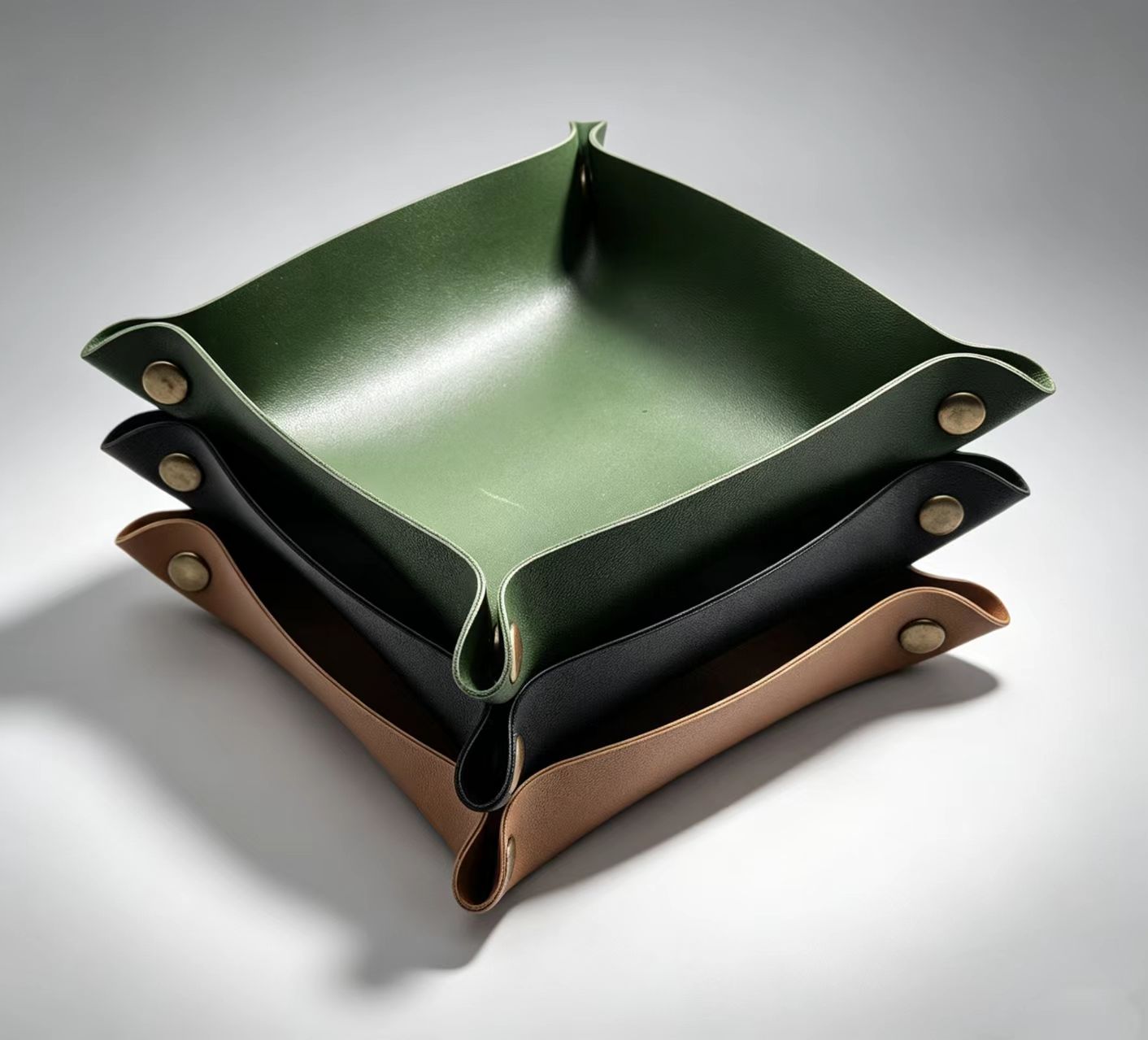PU Valet Tray Foldable Storage - огляд і ціна Valet Tray Nightstand Organizer Leather