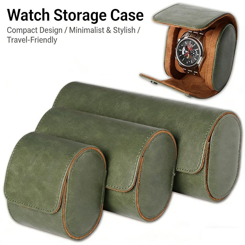 Leather Watch Roll 1 2 3 Slots - огляд і ціна Watch Travel Roll Case 3 Slots Leather