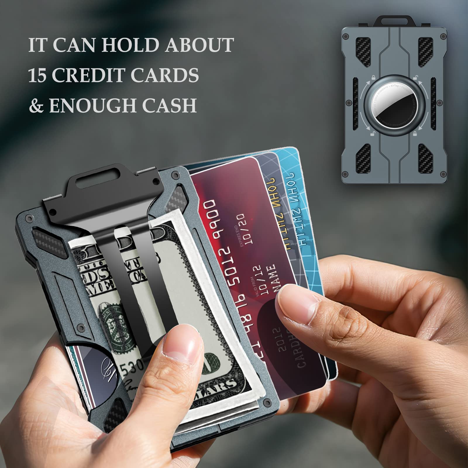 Air Tag Wallet for Men, Minima - огляд і ціна Money Clip Minimalist Rfid Blocking