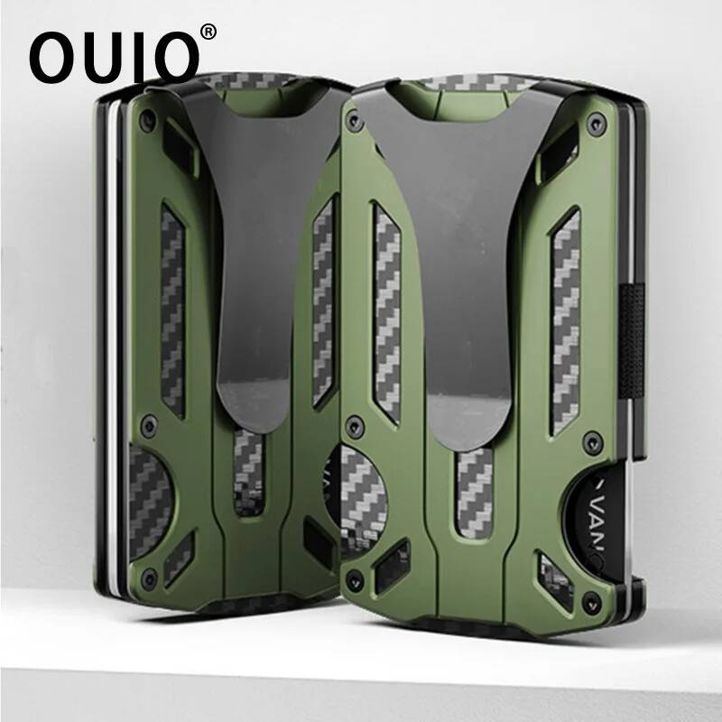 OUIO Men's Tactical Wallet Car - огляд і ціна Money Clip Minimalist Rfid Blocking