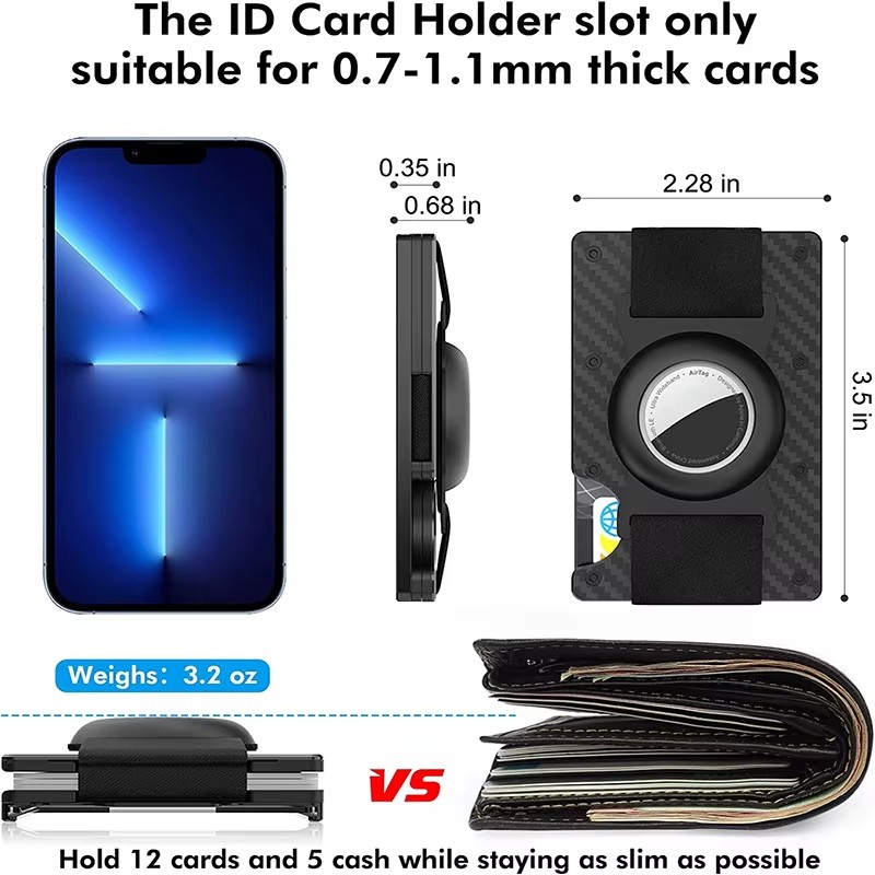 Aluminum Minimalist Wallet RFI - огляд і ціна Money Clip Minimalist Rfid Blocking