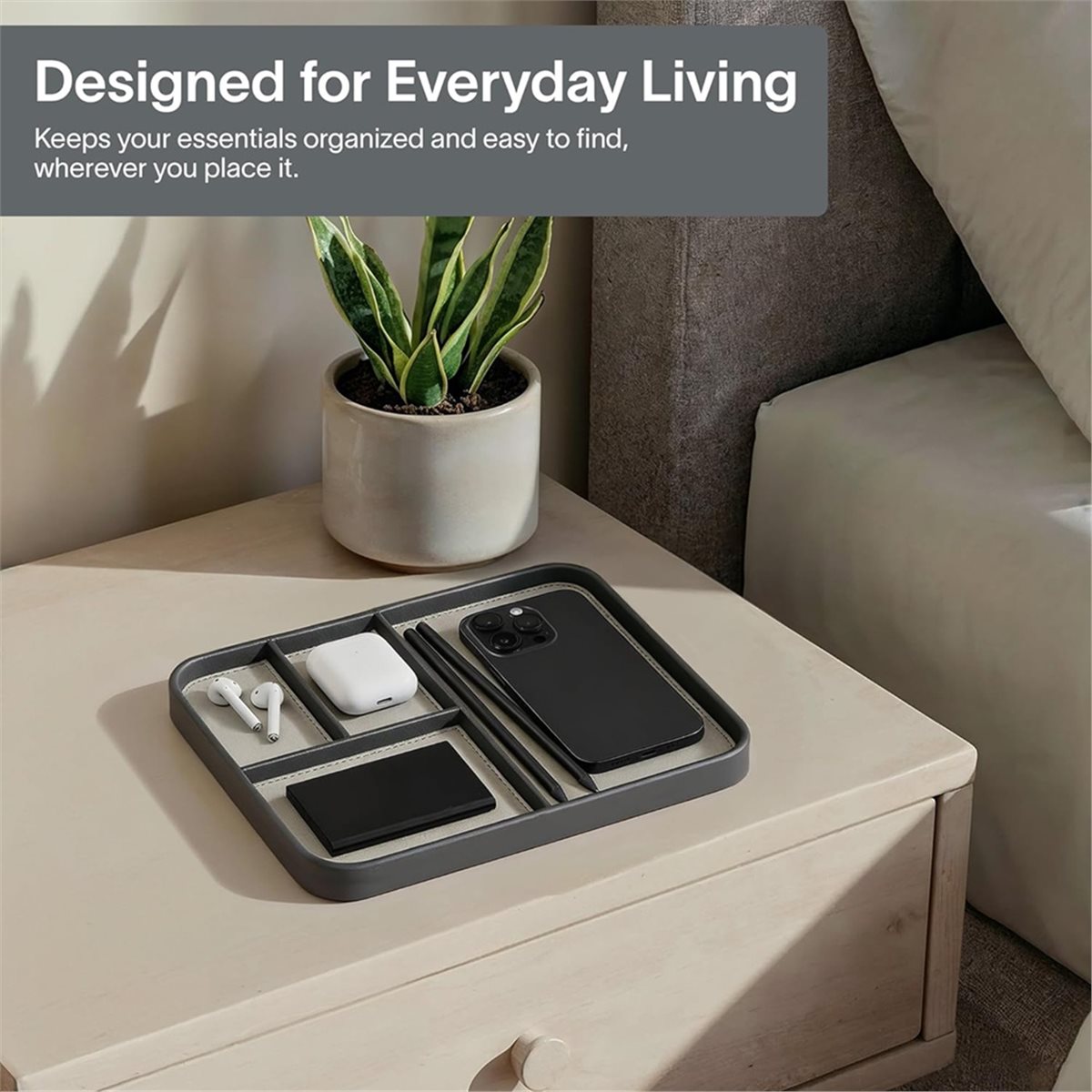 RECOMMENDATION  Leather Valet  - огляд і ціна Valet Tray Nightstand Organizer Leather