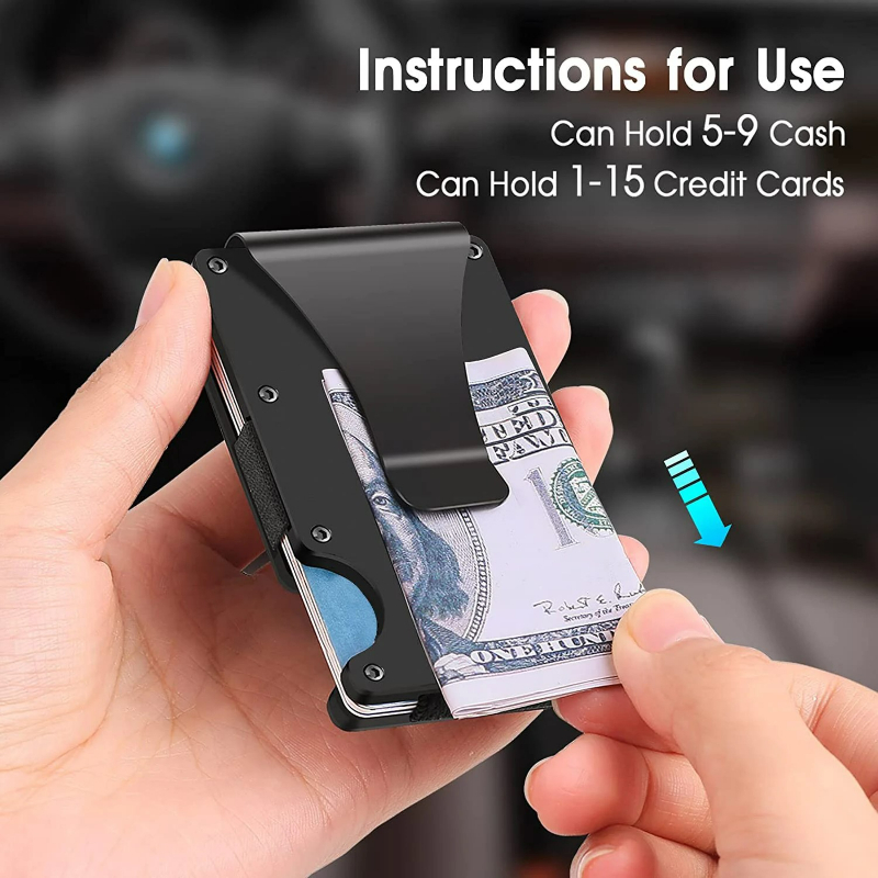 Minimalist Slim RFID Blocking  - огляд і ціна Money Clip Minimalist Rfid Blocking