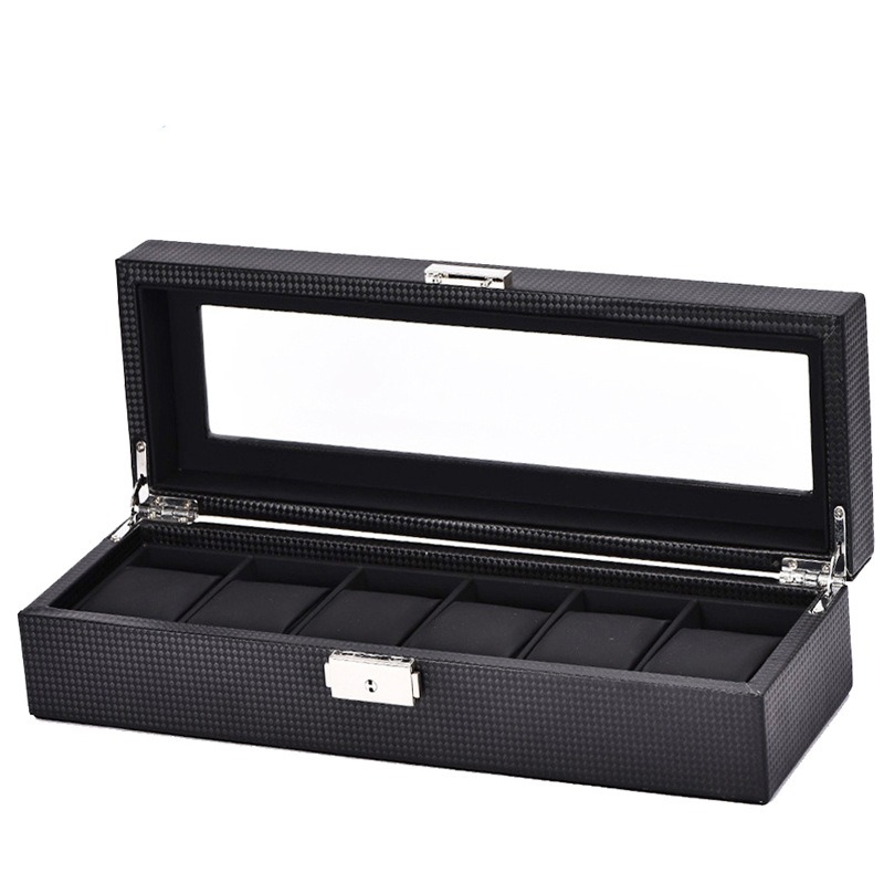 Carbon Fiber Watch Display Box - огляд і ціна Watch Display Storage Box Carbon Fiber