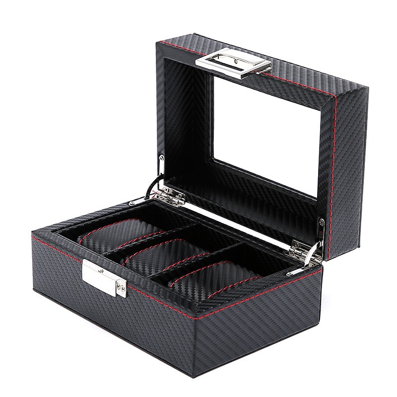 Carbon Fiber Watch Display Box - огляд і ціна Watch Display Storage Box Carbon Fiber