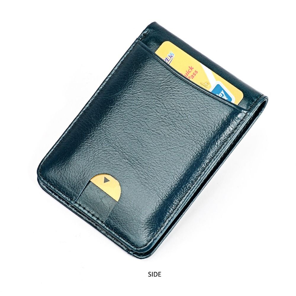 Minimalist Men's Leather Slim  - огляд і ціна Money Clip Minimalist Rfid Blocking