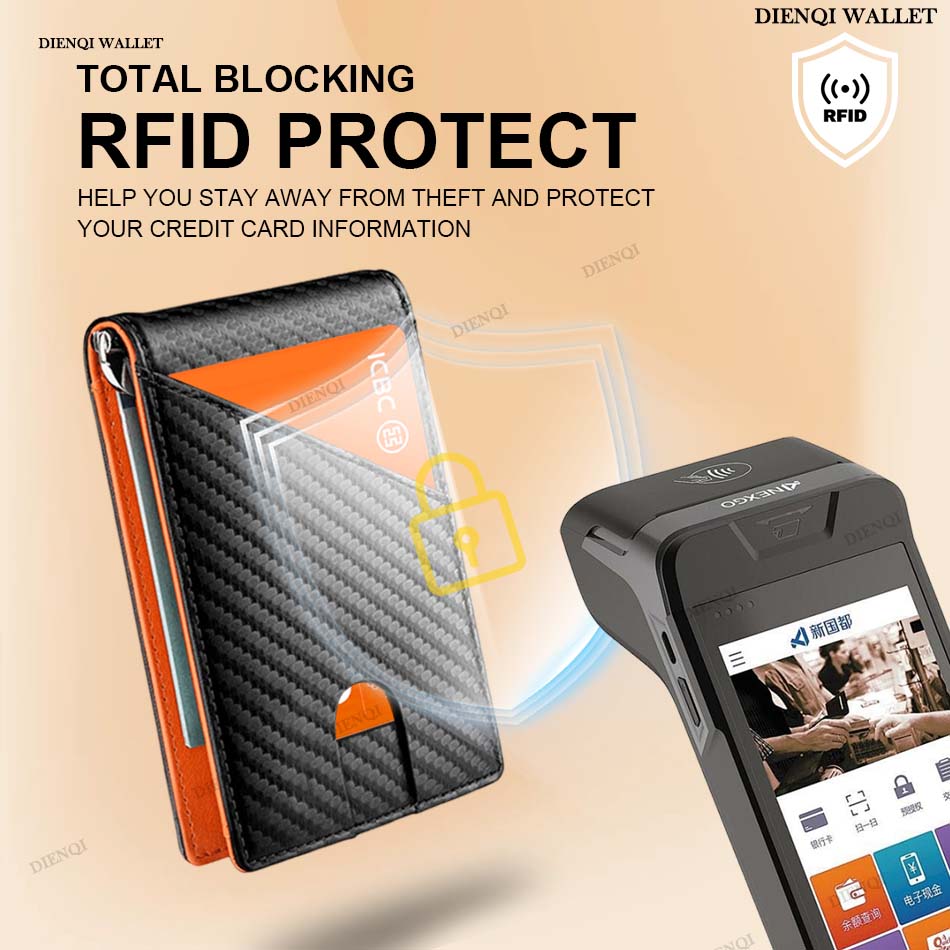 RFID Blocking Wallet Men Money - огляд і ціна Money Clip Minimalist Rfid Blocking