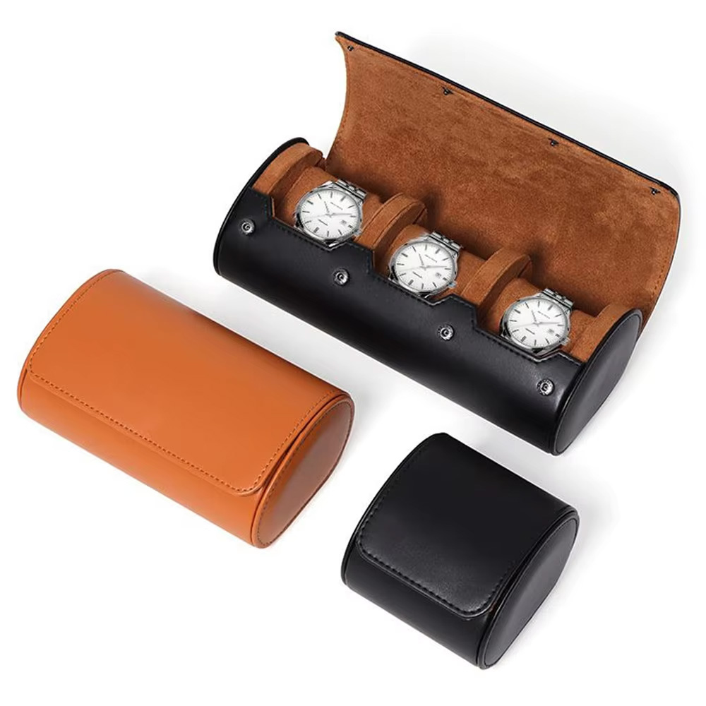 Watch Roll Travel Case Watch B - огляд і ціна Watch Travel Roll Case 3 Slots Leather