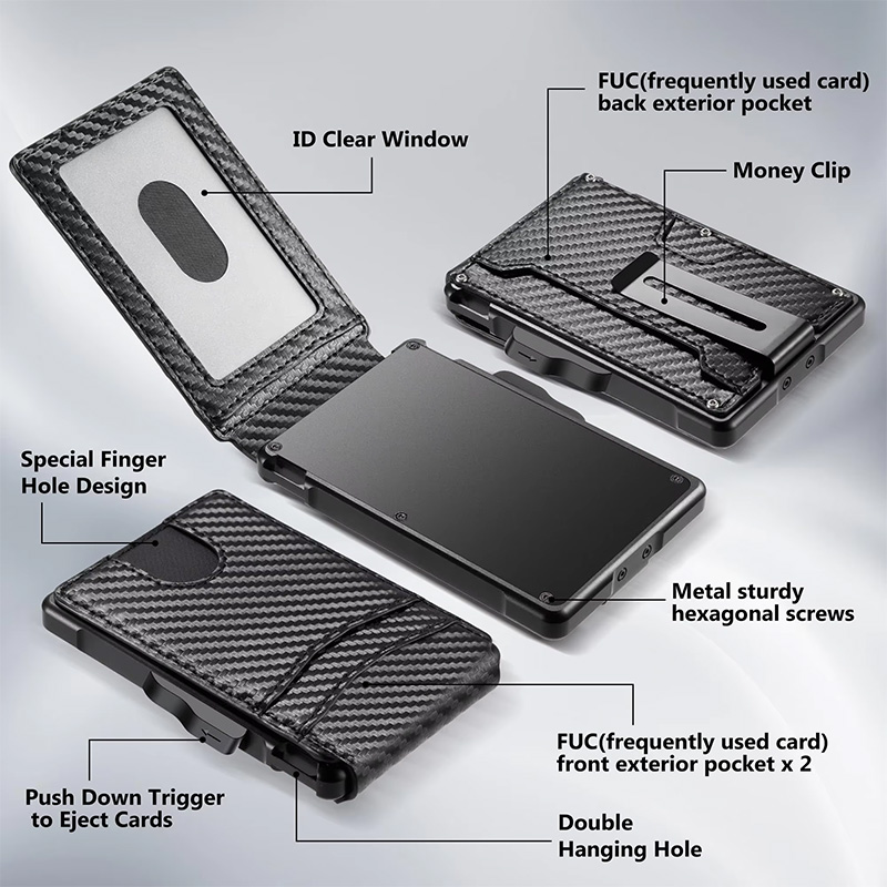 Minimalist Wallet EDC Tactical - огляд і ціна Money Clip Minimalist Rfid Blocking