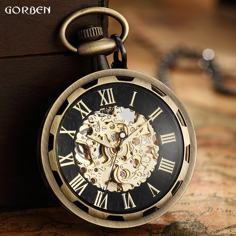 Vintage Watch Necklace Steampu - огляд і ціна Pocket Watch Mechanical Skeleton Vintage