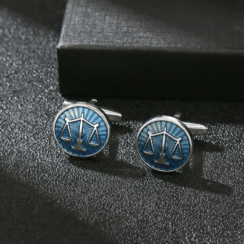 New Product Exquisite Round Bl - огляд і ціна Cufflinks Men Stainless Steel Luxury