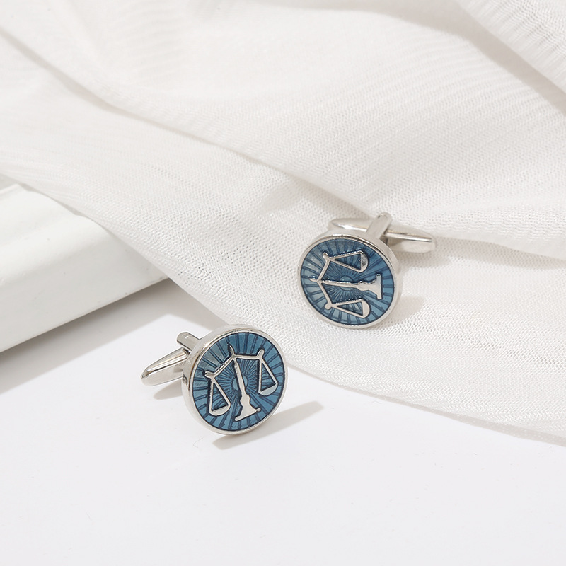 New Product Exquisite Round Bl - огляд і ціна Cufflinks Men Stainless Steel Luxury