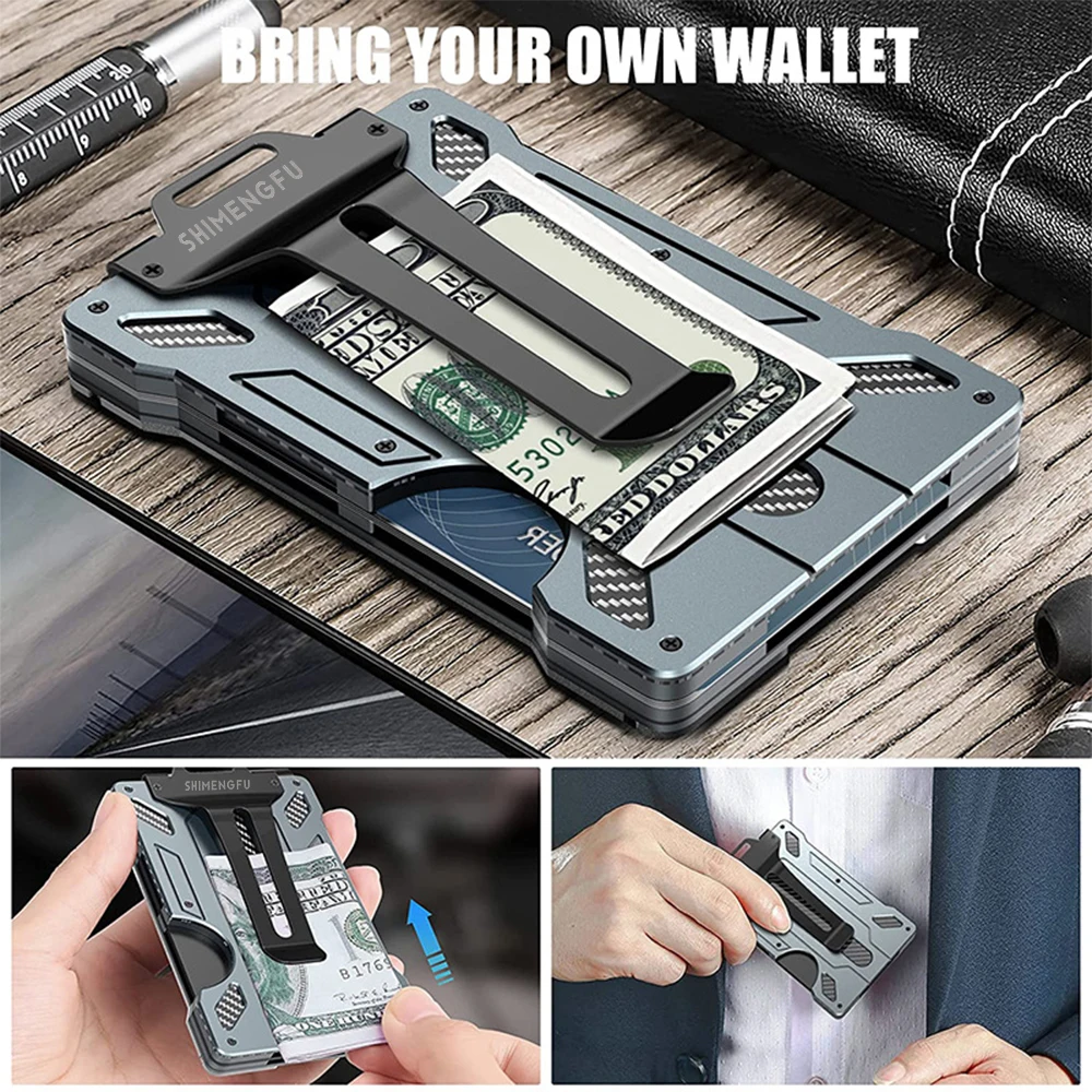Men's Carbon Fiber Wallet RFID - огляд і ціна Money Clip Minimalist Rfid Blocking