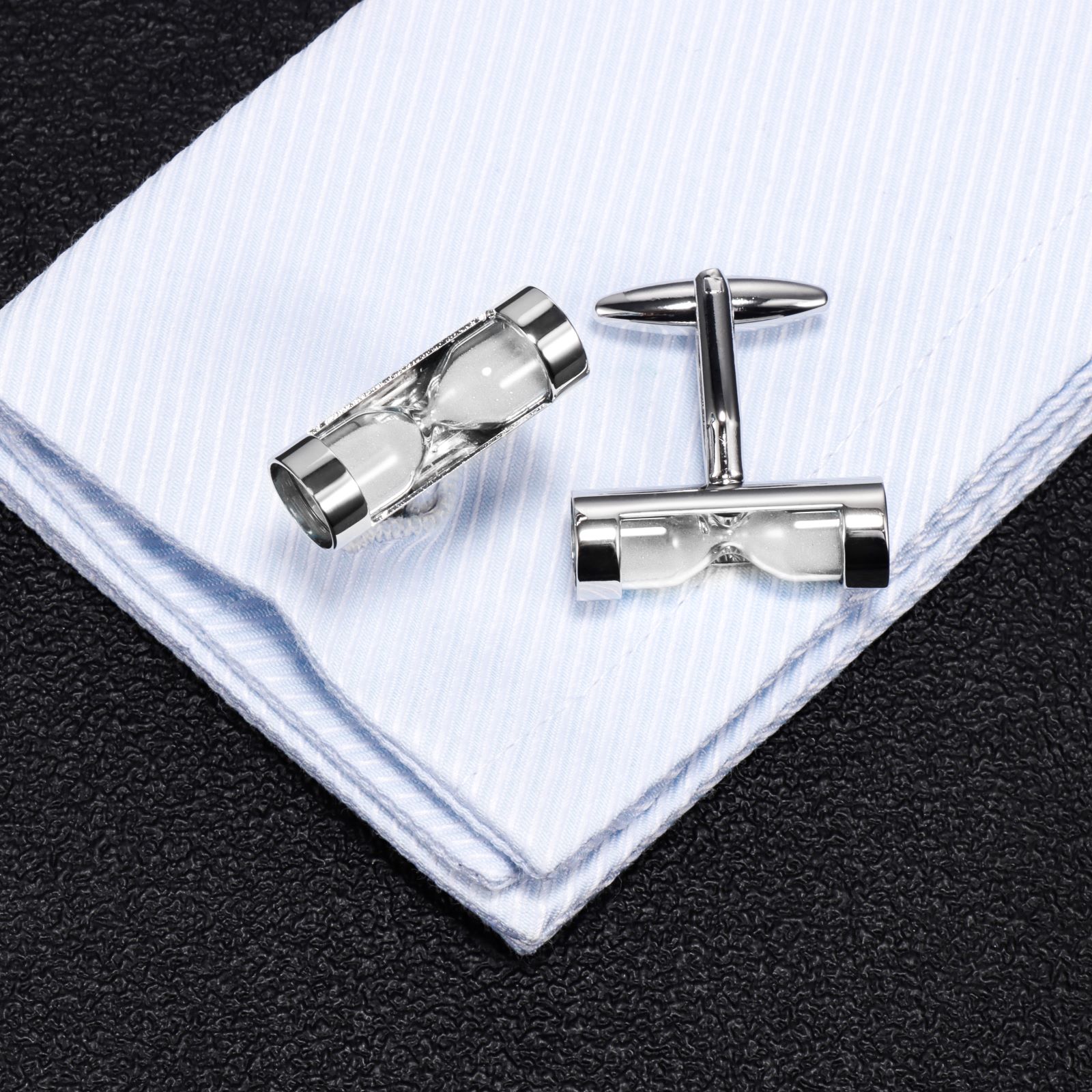 Hawson Men's Hourglass Cufflin - огляд і ціна Cufflinks Men Stainless Steel Luxury